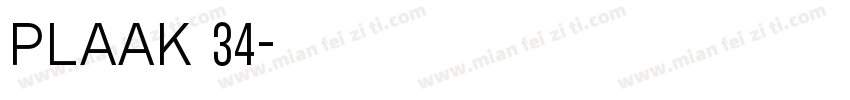 Plaak 34字体转换